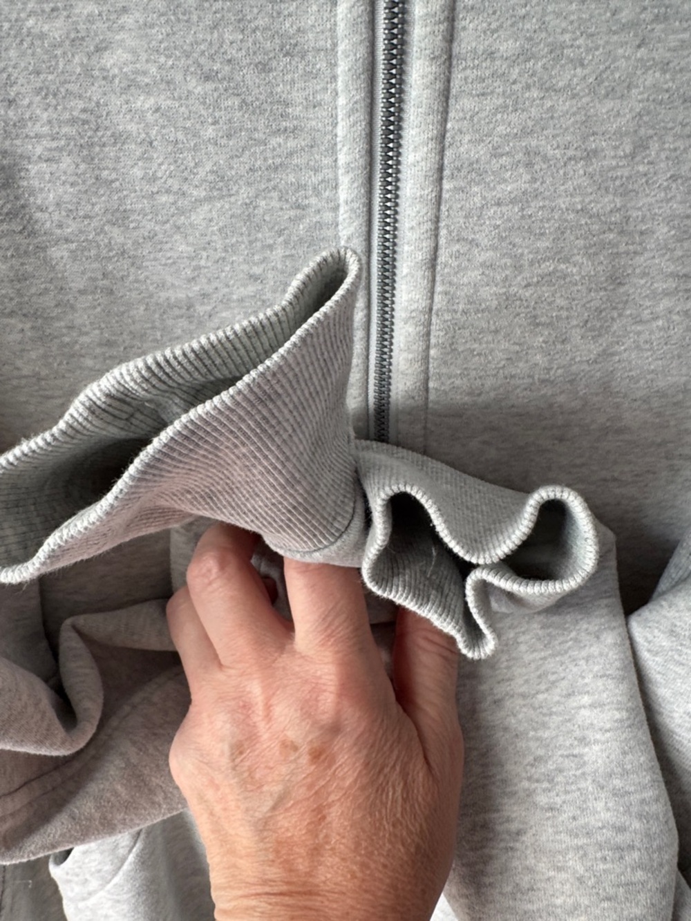 lululemon athletica Light Gray Half-Zip Funnel Sweatshirt - Picture 2 of 4